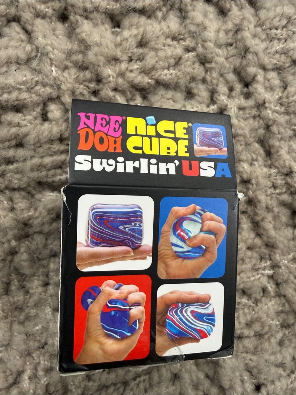Schylling Nice Cube Swirlin' USA NeeDoh - Picture 3 of 6